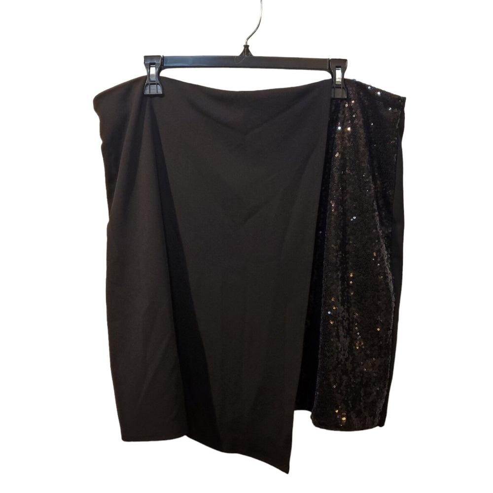 Shein‎ Black Sequined Skirt Size 3XL
